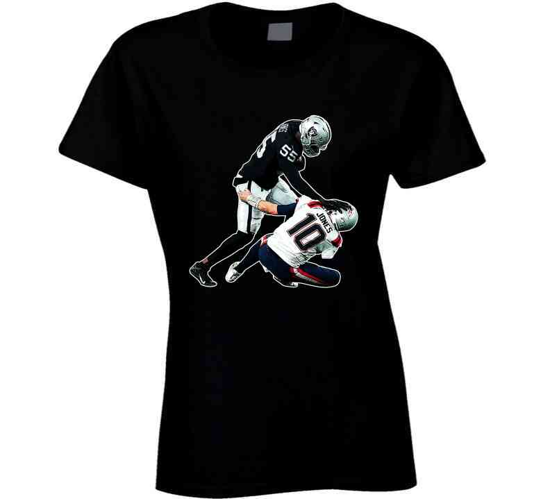 Chandler Jones Las Vegas Raiders Youth Name & Number Logo T-Shirt - Ash