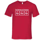 The Element Of Christmas Ho Ho Ho Funny Science Joke Crewneck Sweatshirt