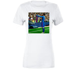 Lionel Messi Holding Up Barcelona Jersey Futbol Fan T Shirt