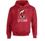 Scarface Tony Montana Let It Snow Funny Christmas Holiday Movie Fan Crewneck Sweatshirt