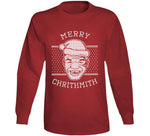 Merry Chrithmith Funny Mike Tyson Ugly Christmas Style Holiday Boxer Fan Crewneck Sweatshirt