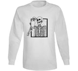 Skeleton Drinking Coffee Funny Halloween T Shirt