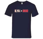 Ilya Sorokin Is Greater Than Igor Shesterkin New York Hockey T Shirt