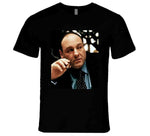 Tony Soprano Smoking Cigar Sopranos Fan T Shirt