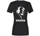 John Madden Head Silhouette Football Fan T Shirt