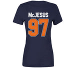 Mcjesus Connor Mcdavid Edmonton Hockey Fan Funny T Shirt