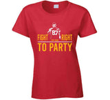 Travis Kelce Fight For Your Right To Party Kansas City Football Fan T Shirt