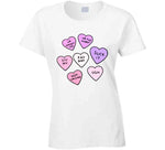 Rejected Candy Hearts Funny Anti Valentines Day T Shirt