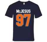 Mcjesus Connor Mcdavid Edmonton Hockey Fan Funny T Shirt