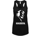 John Madden Head Silhouette Football Fan T Shirt