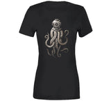 Squid With Diving Helmet Honor Society Inspired T Shirt