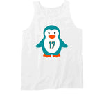 Jaylen Waddle Penguin Miami Football T Shirt