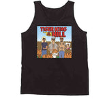 Tiger King Of The Hill Funny Joe Exotic Cartoon Mashup Parody T Shirt