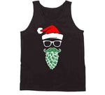 Hipster Santa Hops Beard Funny Christmas Meme T Shirt