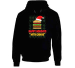 Happy Holidays With Cheese Funny Cheeseburger Christmas T Shirt