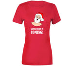 Santa Claus Is Coming Funny Christmas Humor Adult Joke Holiday Crewneck Sweatshirt