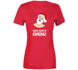 Santa Claus Is Coming Funny Christmas Humor Adult Joke Holiday Crewneck Sweatshirt