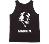 John Madden Head Silhouette Football Fan T Shirt