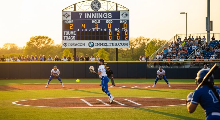 how many innings in college softball
