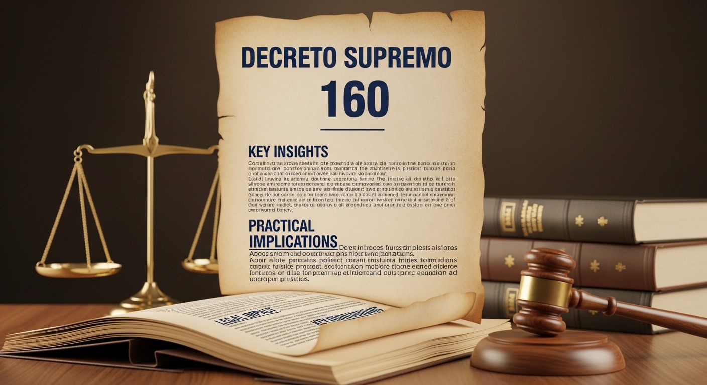 Decreto Supremo 160