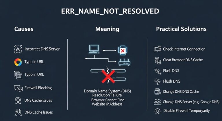 ERR_NAME_NOT_RESOLVED