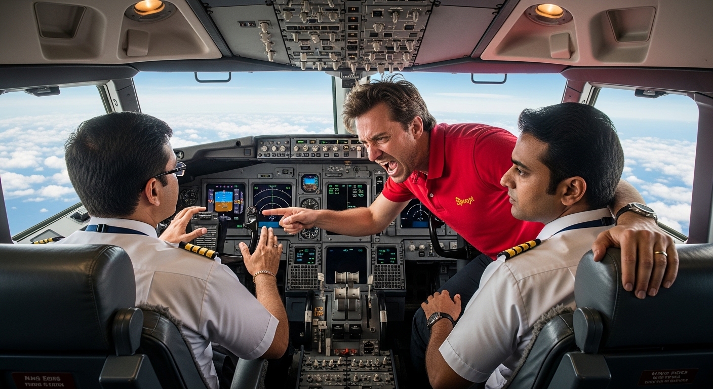 Unruly Passengers Cockpit Disruption SpiceJet